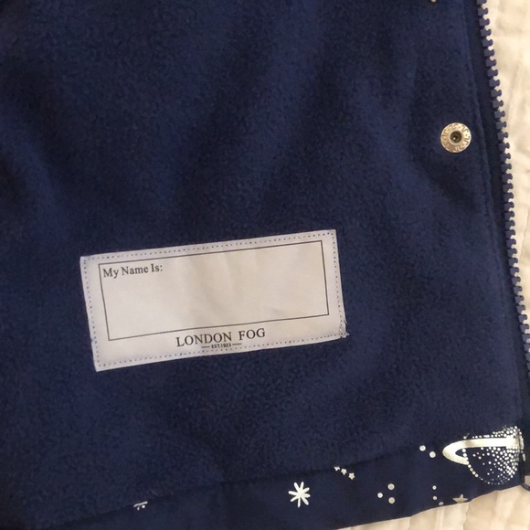 LONDON FOG Navy Midweight Trench Jacket Kids Size 5 - Picture 7 of 14
